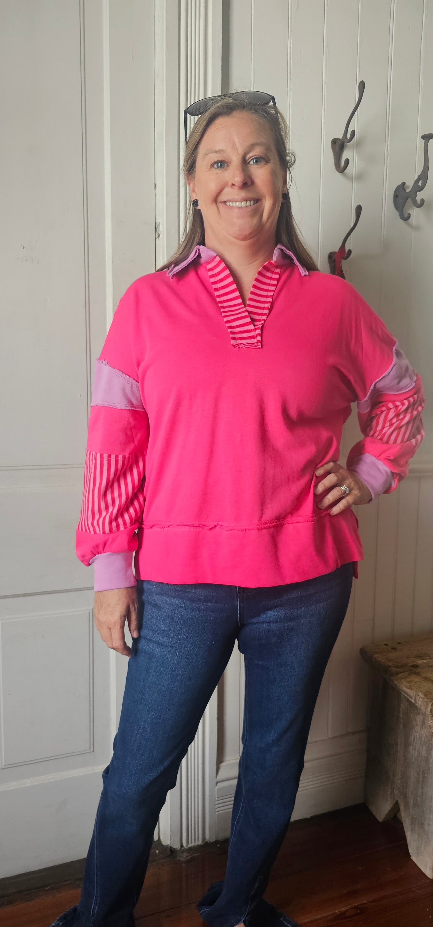 Fuchsia Long Sleeve Top